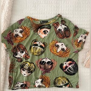 Zara Faces T-shirt